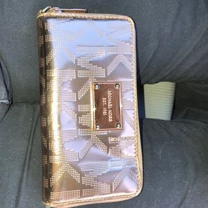 Rose gold MK wallet
